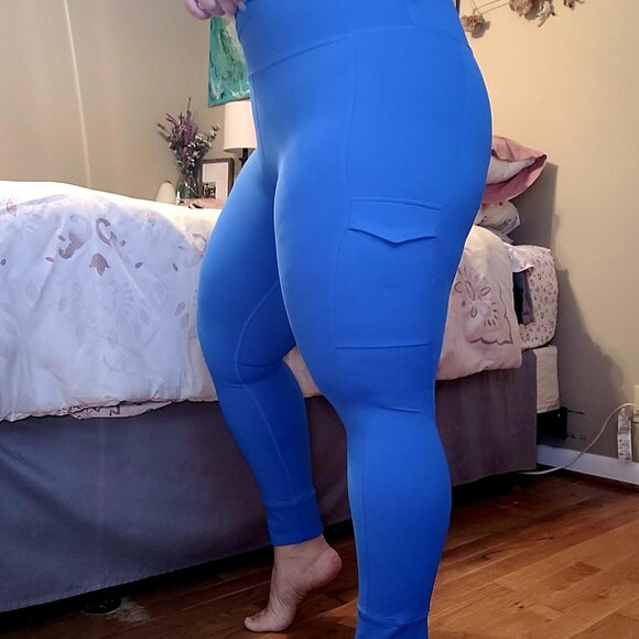 Zyia Baltic Blue Cargo Pocket Light n Tight 7/8 24” - Picture 4 of 4